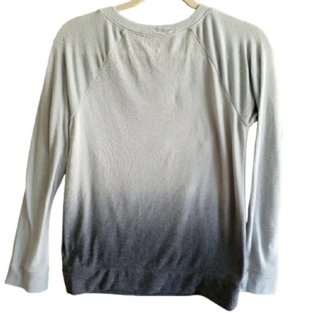 Justice Sweater Girls Size 14 Grey Blue Star Long Sleeve